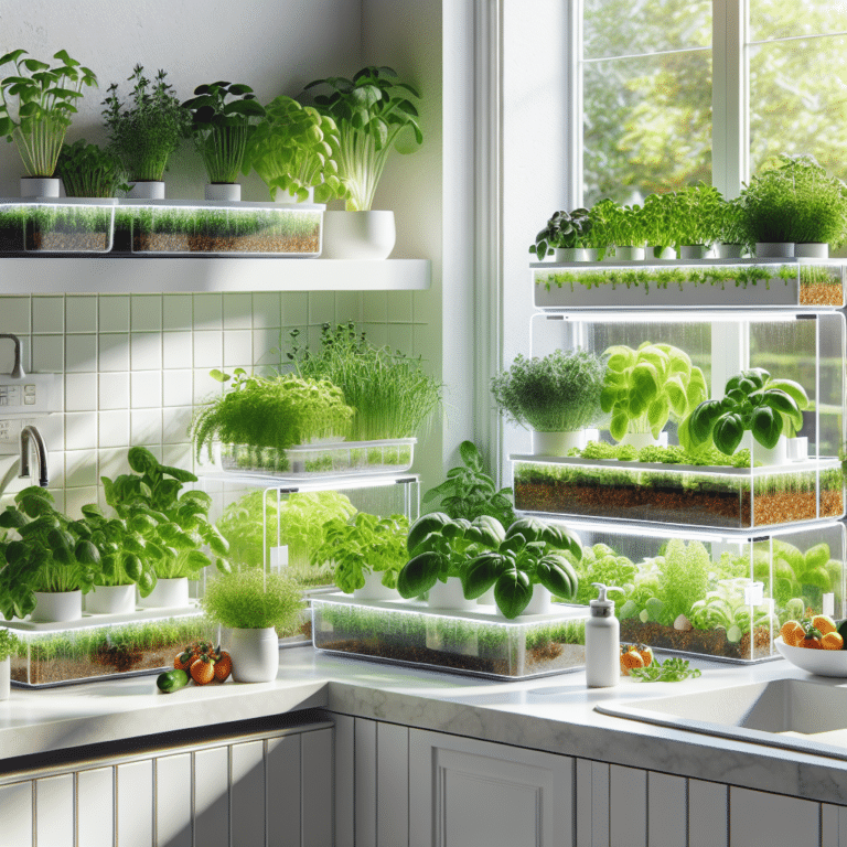 Kitchen Windowsill Hydroponic Setups