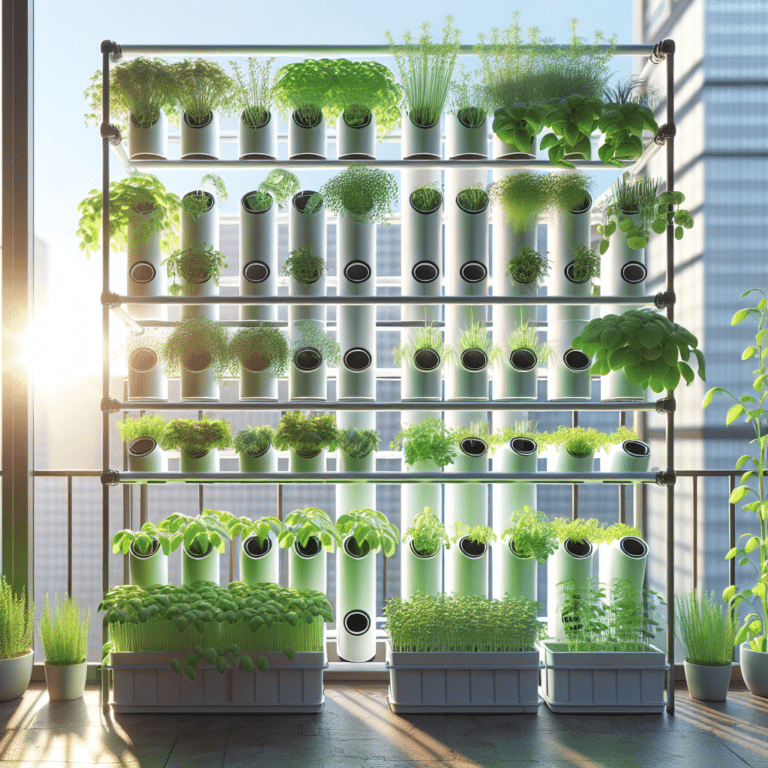 DIY Vertical Hydroponic Herb Garden