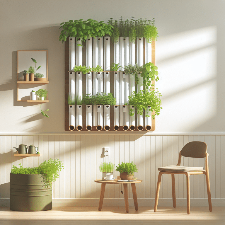 DIY Hydroponic Herb Wall for Small Spaces