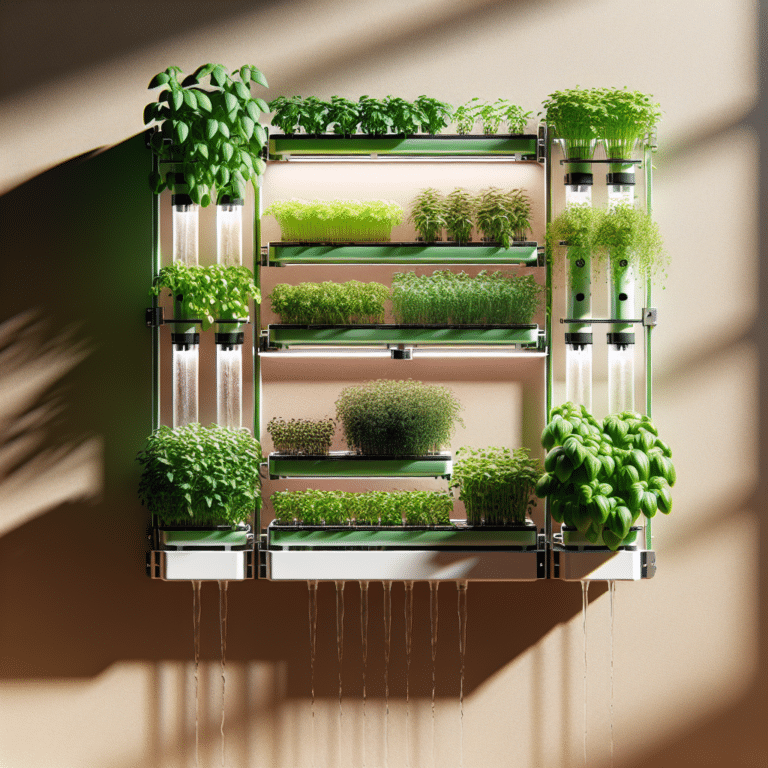 DIY Hydroponic Herb Wall for Small Spaces