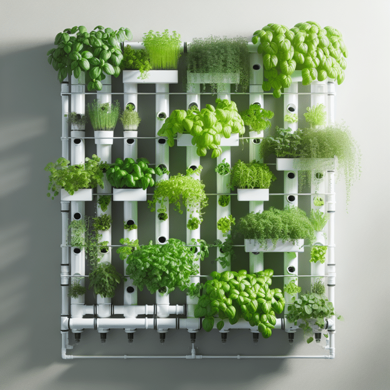 DIY Vertical Hydroponic Herb Garden
