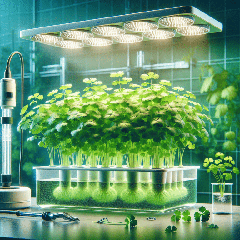 Indoor Cultivation of Cilantro Using Hydroponic System