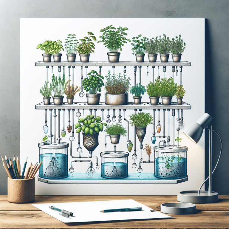 DIY Floating Tray Hydroponic Herb Garden
