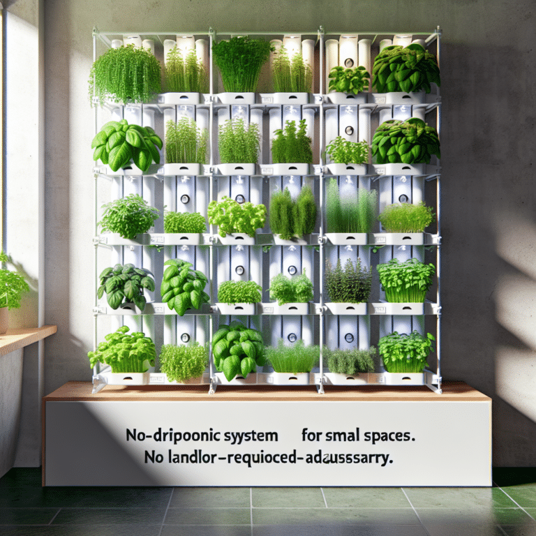 DIY Hydroponic Herb Wall for Small Spaces
