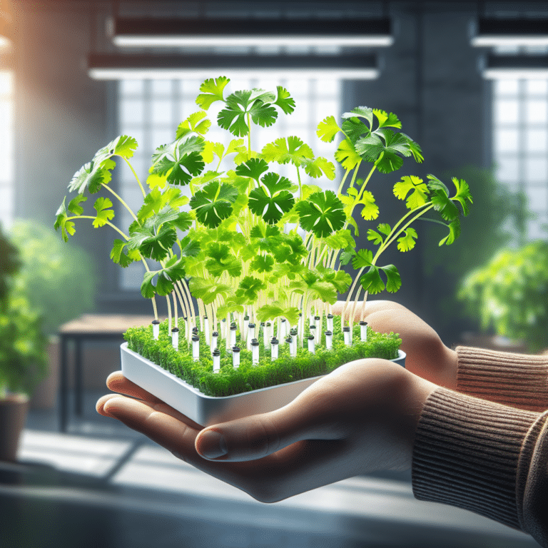 The A to Z of Indoor Cilantro Hydroponic Growth